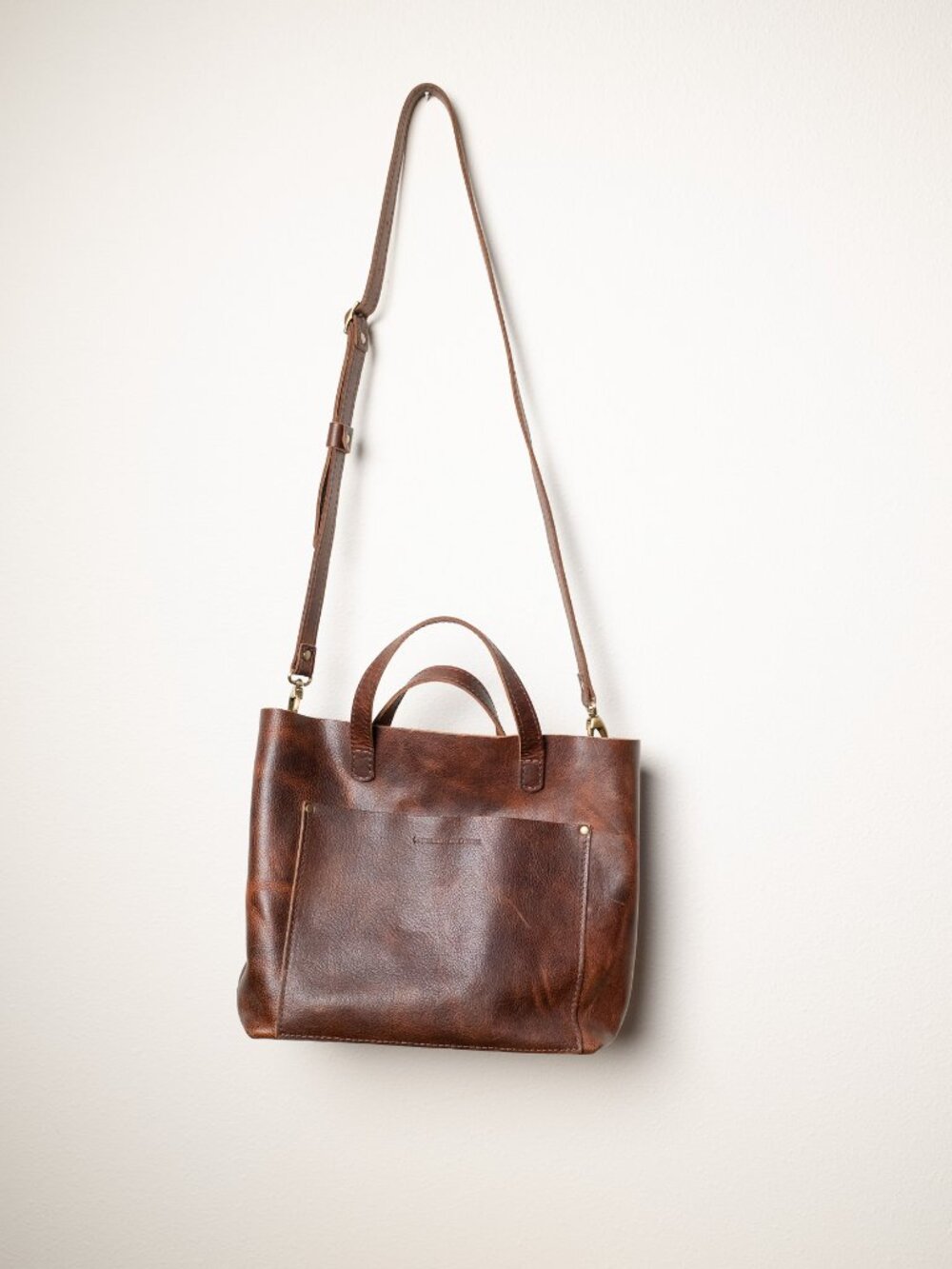 Portland Leather Medium Crossbody Tote - Picture 2 of 6